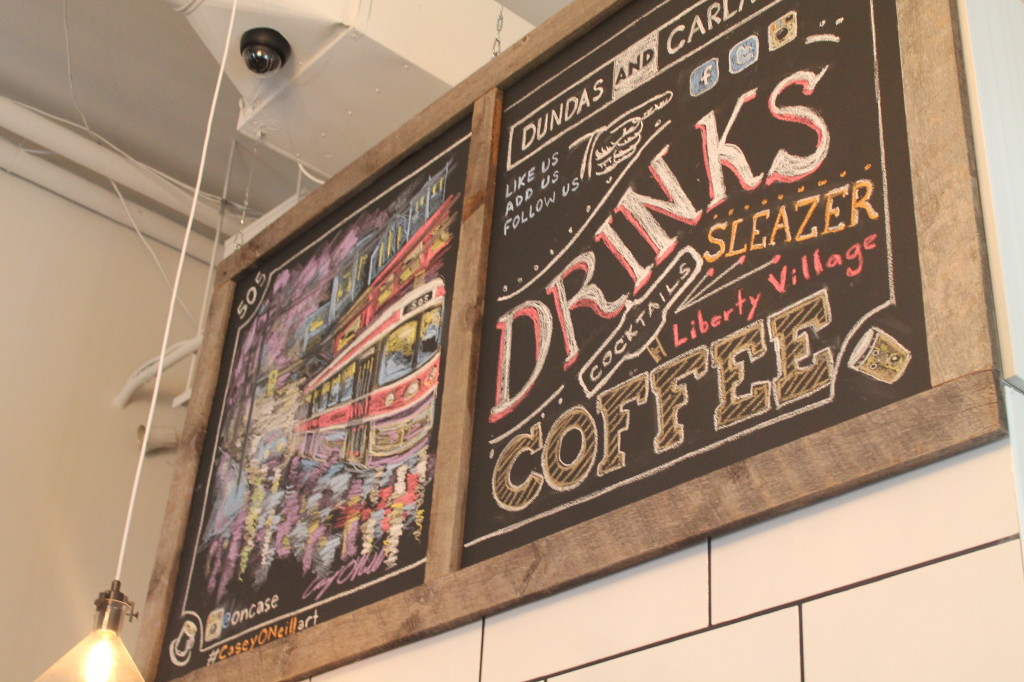 Dundas and Carlaw Chalkboard