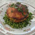 Savory Pie with Minty Peas
